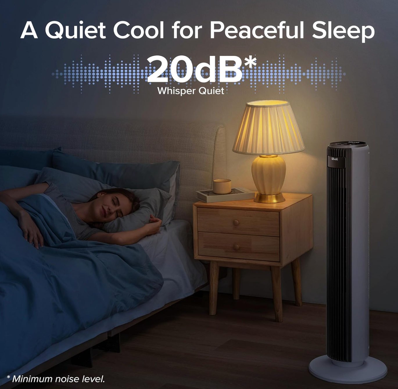 LEVOIT 20dB Silent Tower Fan